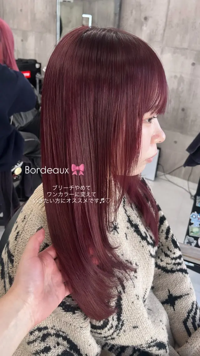 セミロング カラー ハイトーン/ゆるふわ 🧚𖥔ׁTOMO♡のヘアスタイル