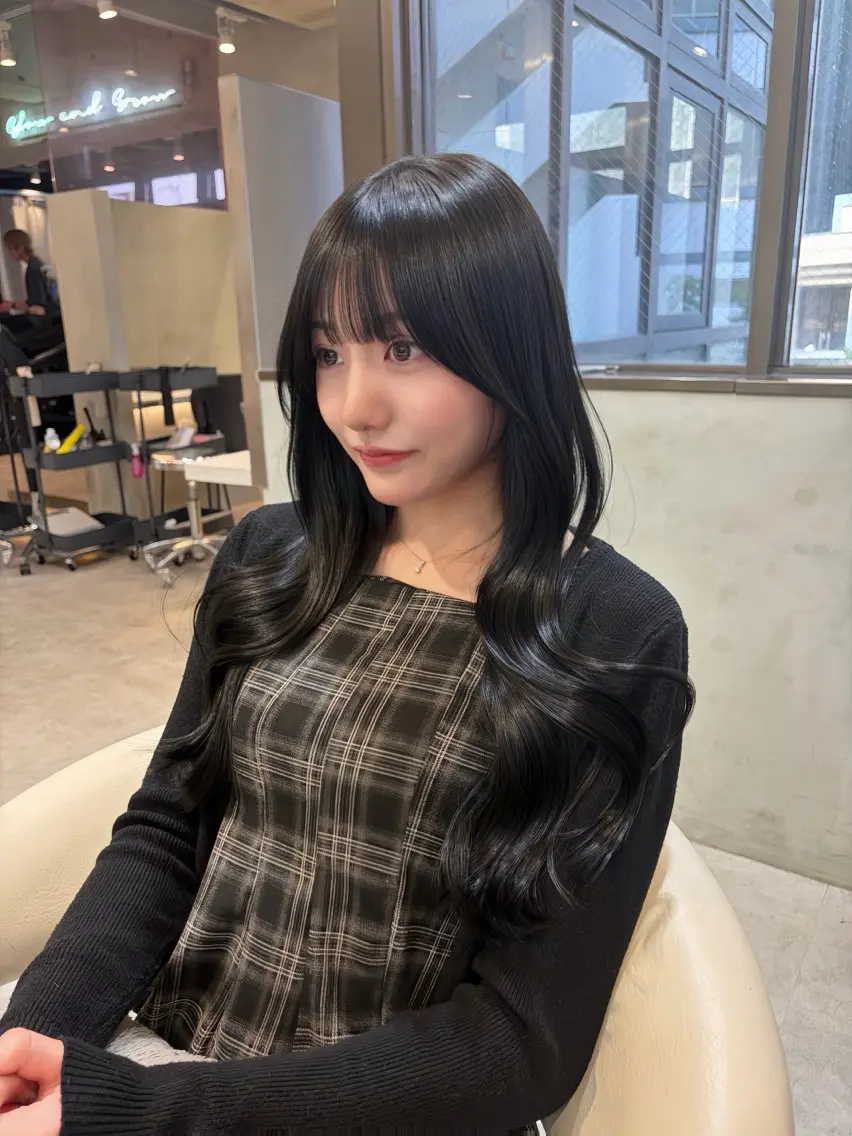 ロング カラー ヘアカラー トリートメント 韓国レイヤー ☁️🫧森ハリス誠一のヘアスタイル