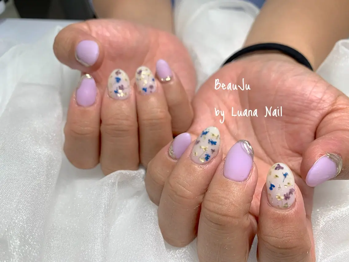 ネイル マットネイル ハンドネイル BeauJu by Luana Nailのネイルデザイン