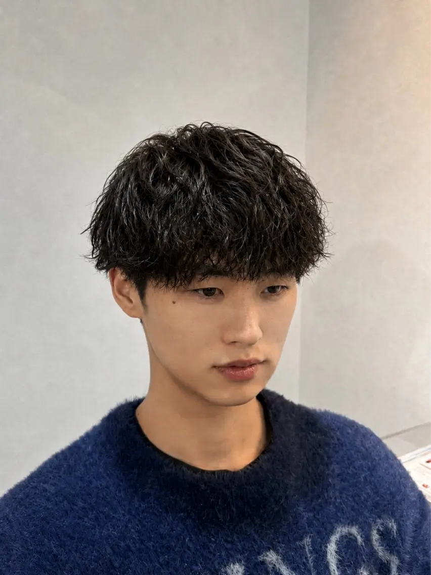 ショート パーマ 似合わせカット ニュアンスパーマ カット パーマ かずさ🐈‍⬛ lmu by ifのヘアスタイル