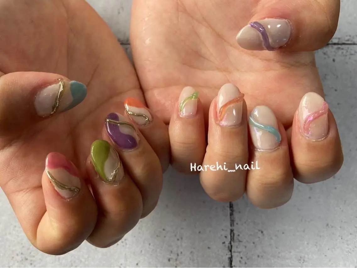 ネイル ハンドネイル Harehi_ nailのネイルデザイン