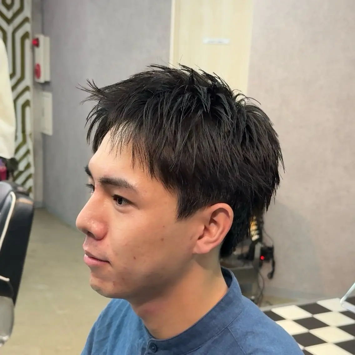 ショート パーマ ヘアアレンジ メンズ MENIN メンズ サロン　望月　涼太のヘアスタイル