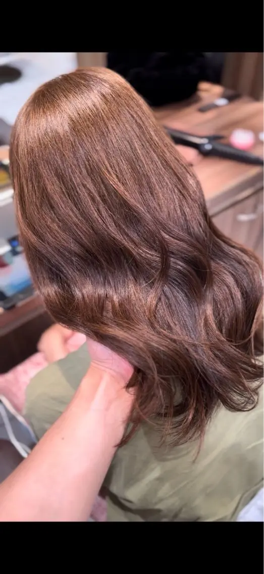 ロング カット ヘアカラー トリートメント 大人ベージュ✨/ レイヤー/Ryugaのヘアスタイル