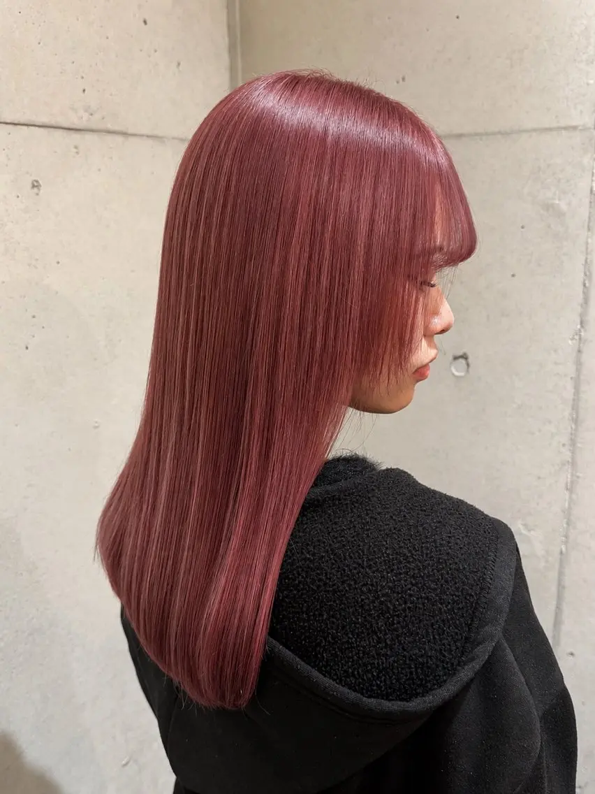 ミディアム カラー ヘアカラー トリートメント ハイトーン/ボブ/ 外国人風🦖mahoのヘアスタイル