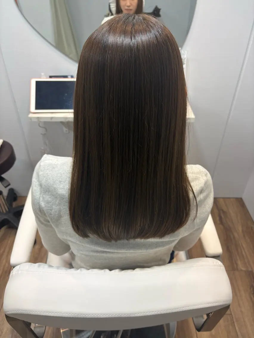 セミロング カット 縮毛矯正 縮毛矯正🫧髪質改善 💐いしいゆうこのヘアスタイル