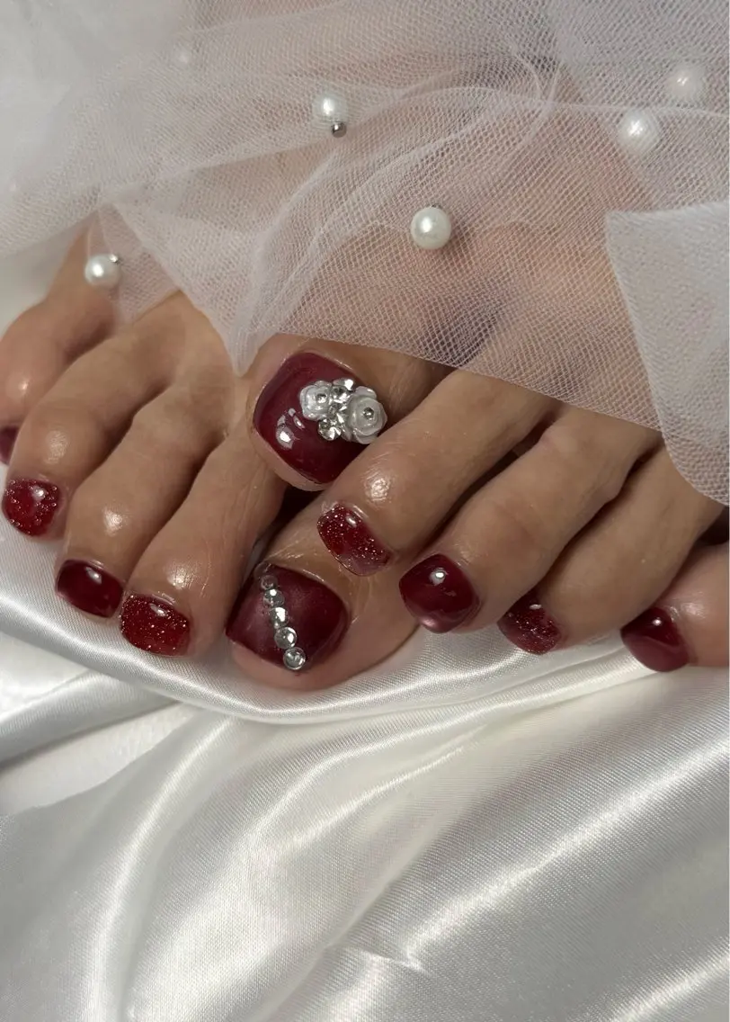 ネイル フットネイル andK nail salonのネイルデザイン