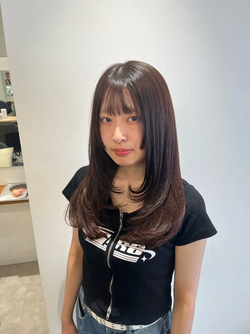 ロング カット ヘアカラー こじま しょういちのヘアスタイル
