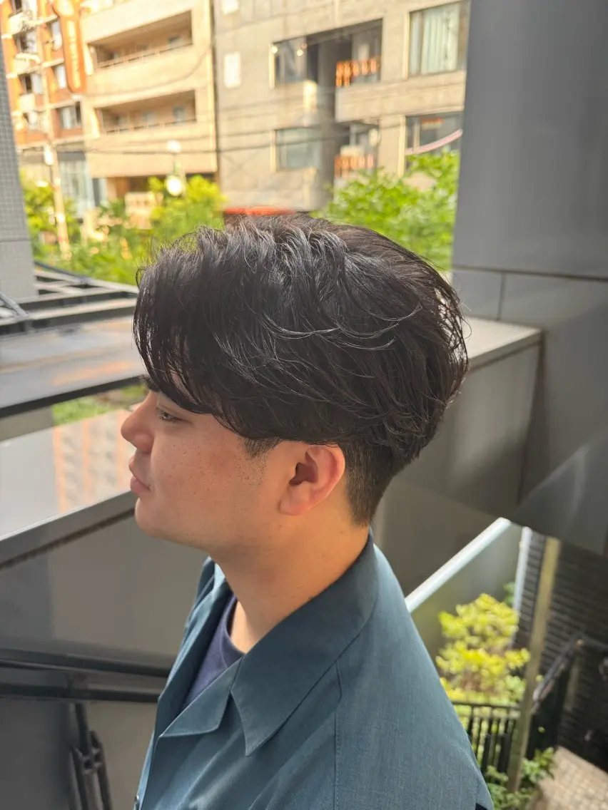 メンズ カット パーマ 河野 悠のヘアスタイル