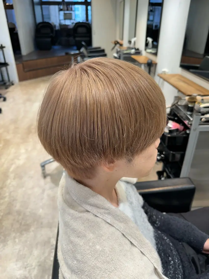 カラー ベージュカラー ミルクティーベージュ メンズカットモデル 募集中✂️けいすけのヘアスタイル
