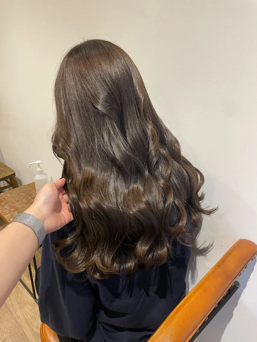 ロング カラー ヘアアレンジ ヘアカラー トリートメント coco♡ 韓国hairのヘアスタイル