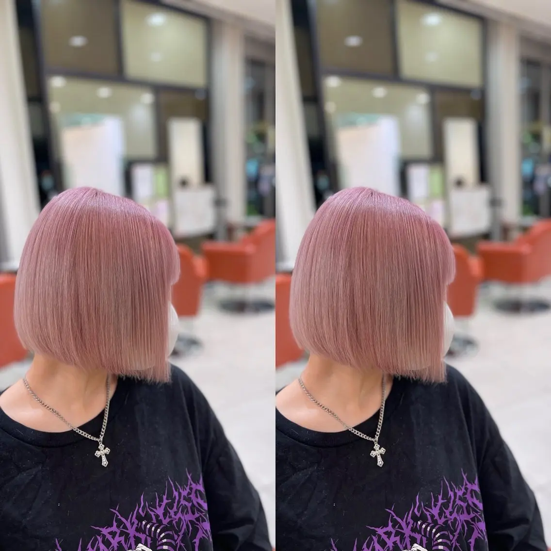 ショート カット ヘアカラー トリートメント Y Uのヘアスタイル