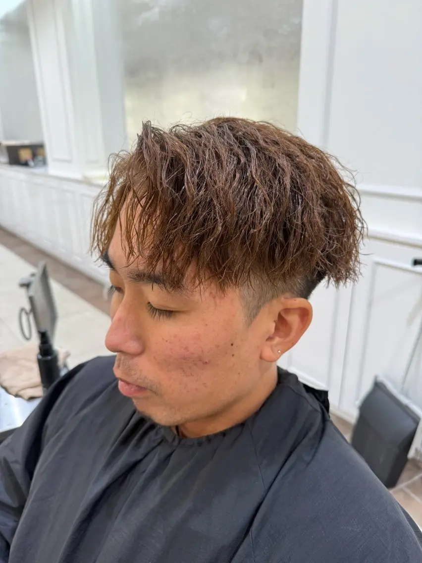 【メンズ限定】🧚カット+カラー+パーマ🧚一気に雰囲気に変えてお洒落になりたい方オススメです！✨スタイリング簡単✨の写真