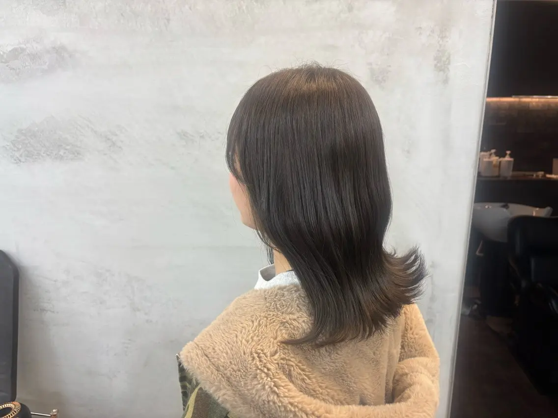 ミディアム ヘアカラー 🔮 艶感カラー 🔮鈴木 夢里のヘアスタイル