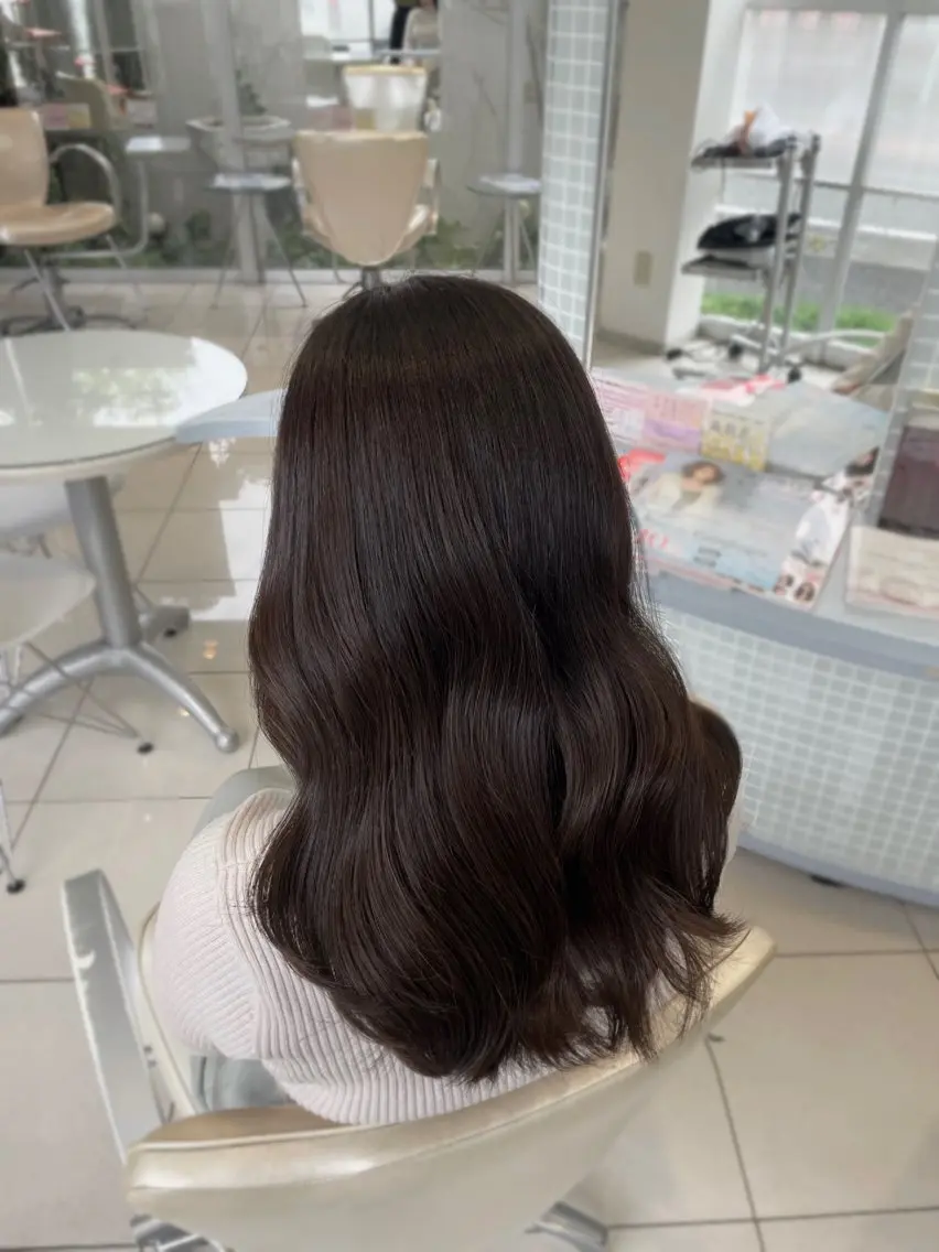 ミディアム カラー ヘアカラー トリートメント 盛れる韓国ヘア🩰/ ワンホンヘア/華のヘアスタイル