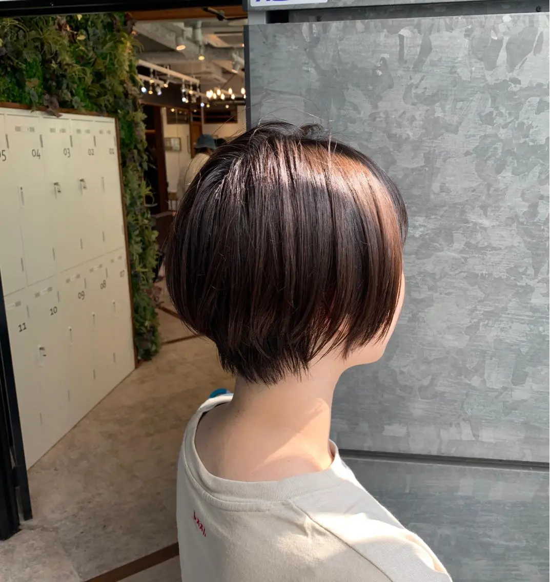 ショート カラー くびれヘア ショートヘア カット ヘアカラー トリートメント 髪質改善/白髪ぼかし KENTAのヘアスタイル