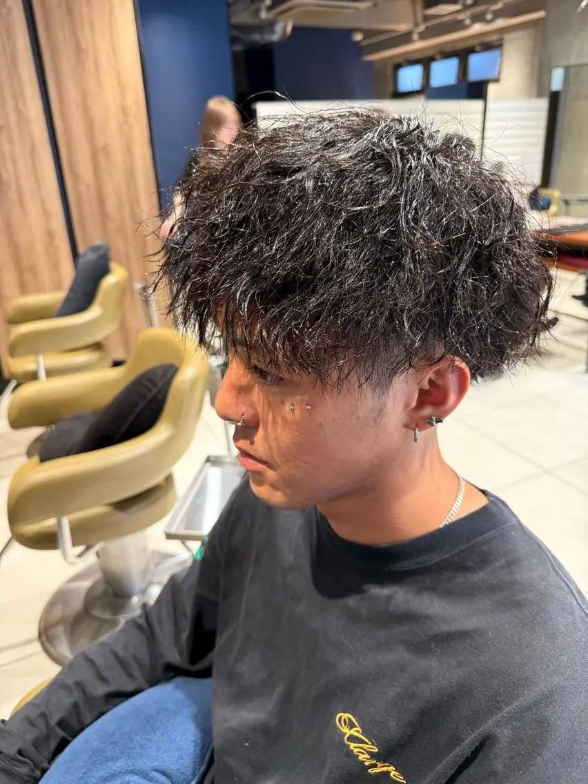 メンズ カット パーマ ⭐️ツイスパ⭐️ 菊池　拓也のヘアスタイル