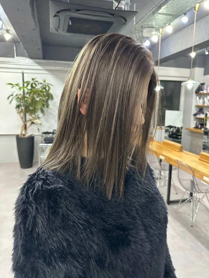 セミロング カット ヘアカラー トリートメント Reb_keiji 👑小倉圭司のヘアスタイル