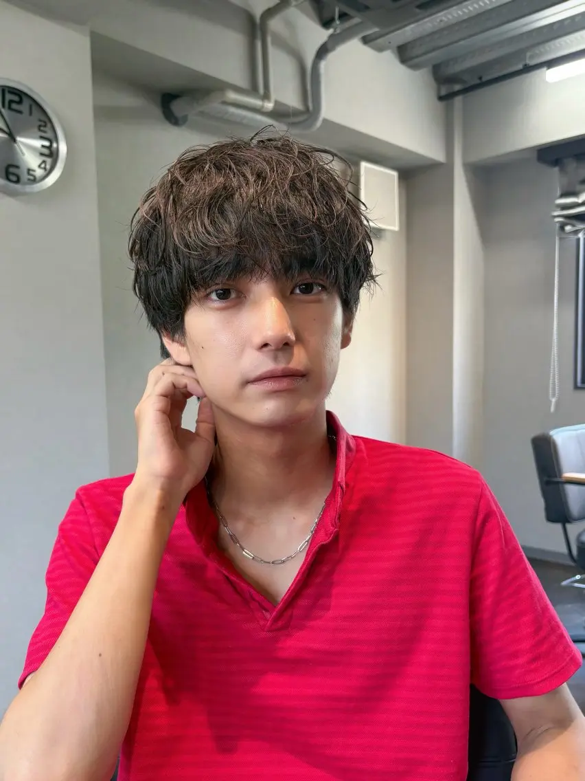 ショート カラー パーマ メンズ カット パーマ 🎧【パーマ師】 SOUMA🎧のヘアスタイル
