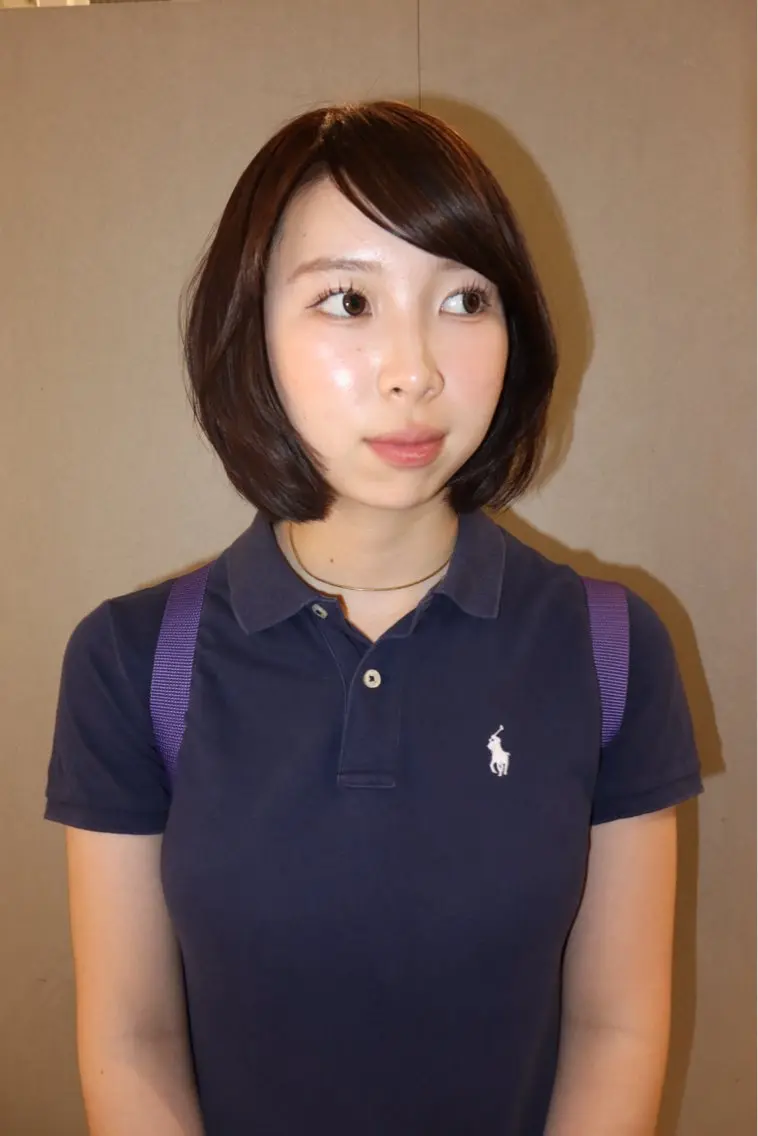 ミディアム カラー ヘアカラー 小森 梨華のヘアスタイル