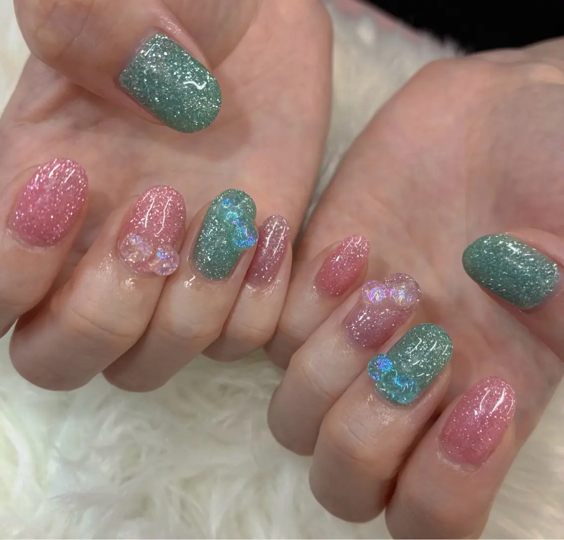 ネイル ハンドネイル ハンドケア DuLi Blinkのネイルデザイン