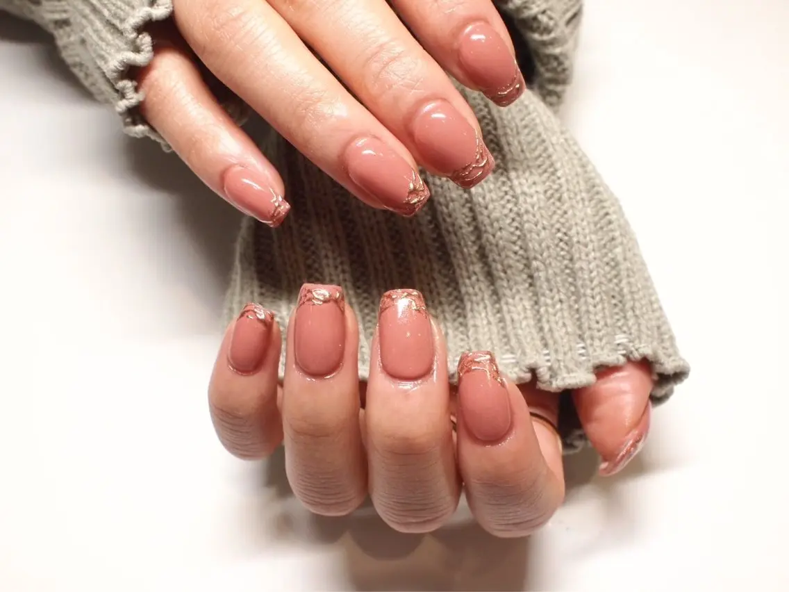 ネイル アートネイル ミラーネイル シンプルネイル ハンドネイル 【ORGAN】 nailのネイルデザイン