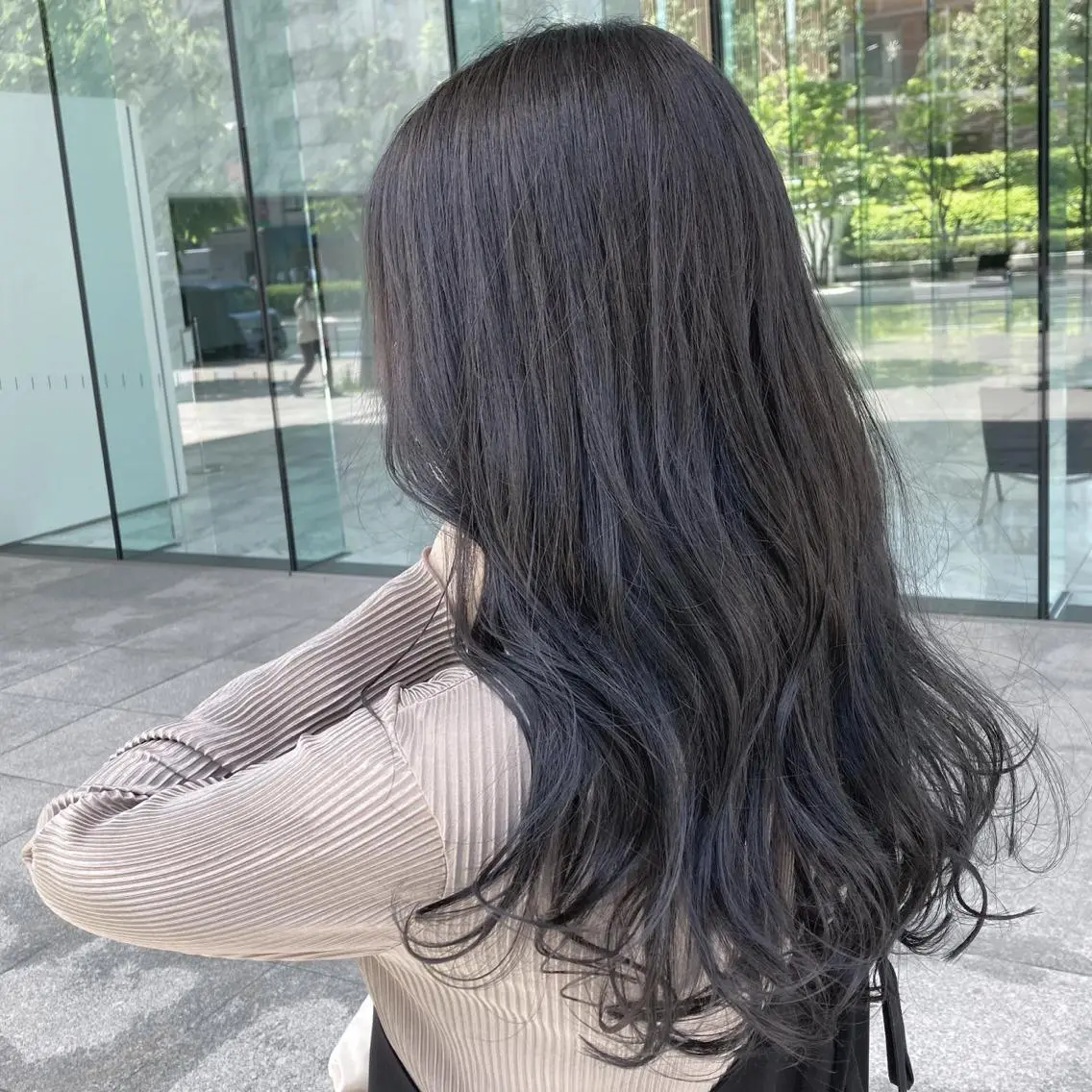 ロング カラー カット ヘアカラー トリートメント 💖ブリーチなし透明 感💖ASAHIのヘアスタイル