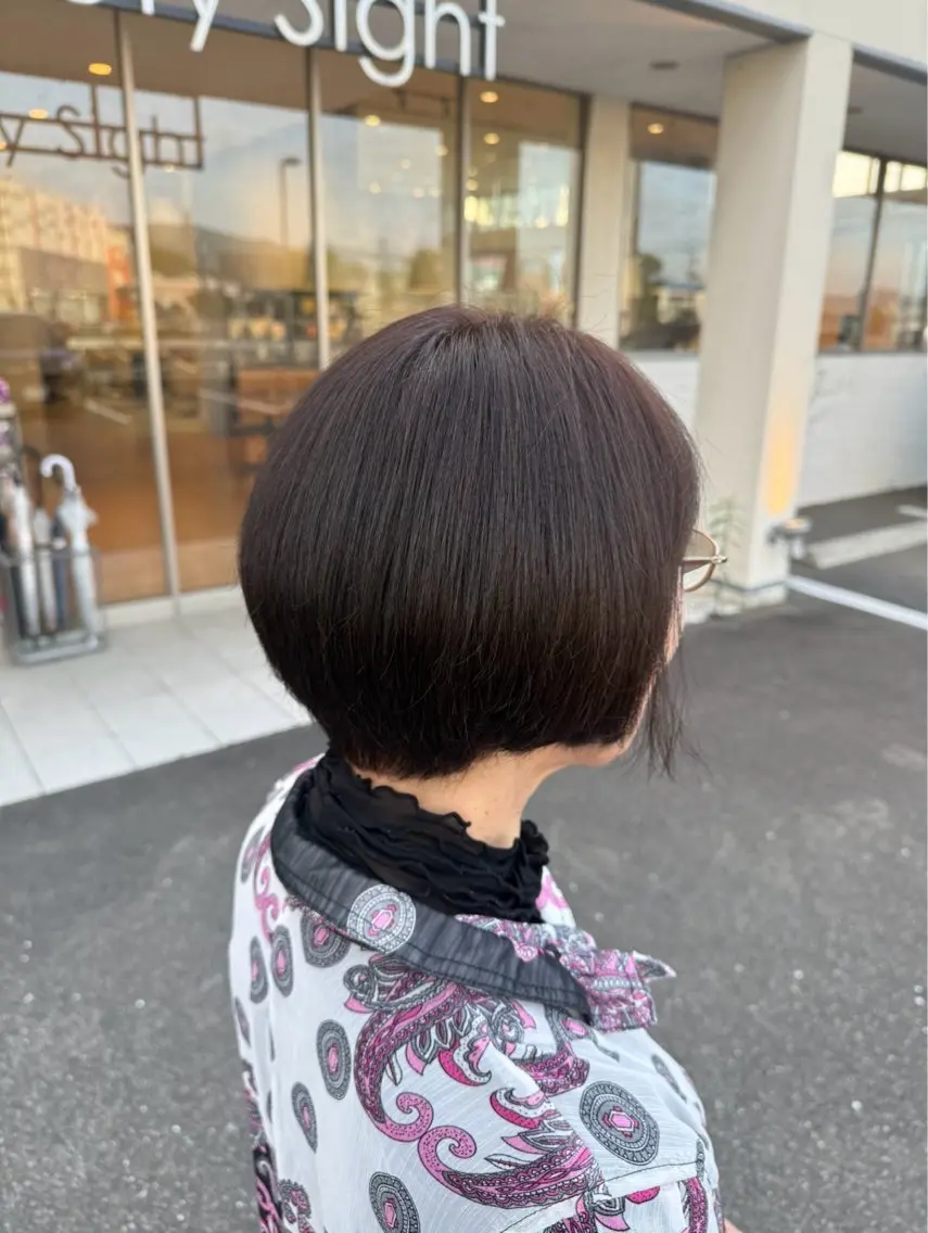 ショート カラー ブラウンカラー 中島 紗來のヘアスタイル