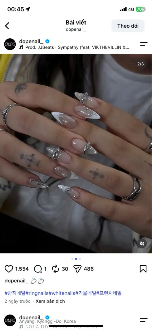 ネイル アートネイル フレンチネイル ジェルネイル キラキラネイル 韓国ネイル ハンドネイル ICE Nailsのネイルデザイン