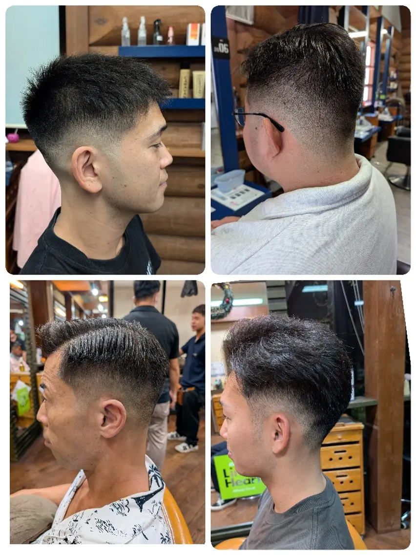 ショート メンズ フェードカット カット 本田 圭輔のヘアスタイル