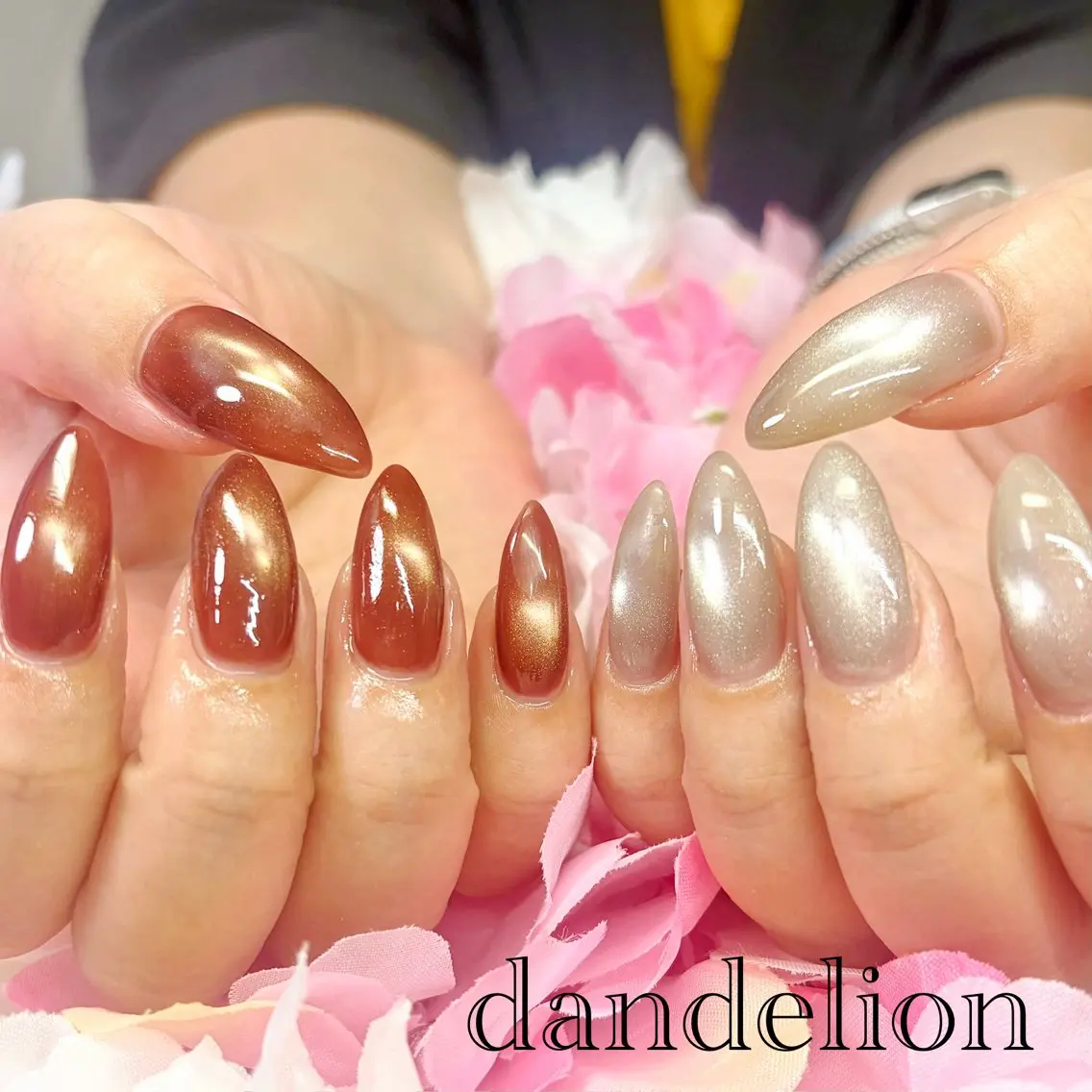 ネイル ハンドネイル ハンドケア dandelion ダンデライオンのネイルデザイン