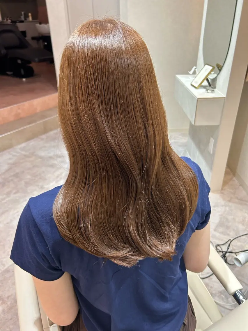 カラー ブリーチ ダブルカラー ブリーチなしカラー 透明感カラー 🪼mizukiのヘアスタイル