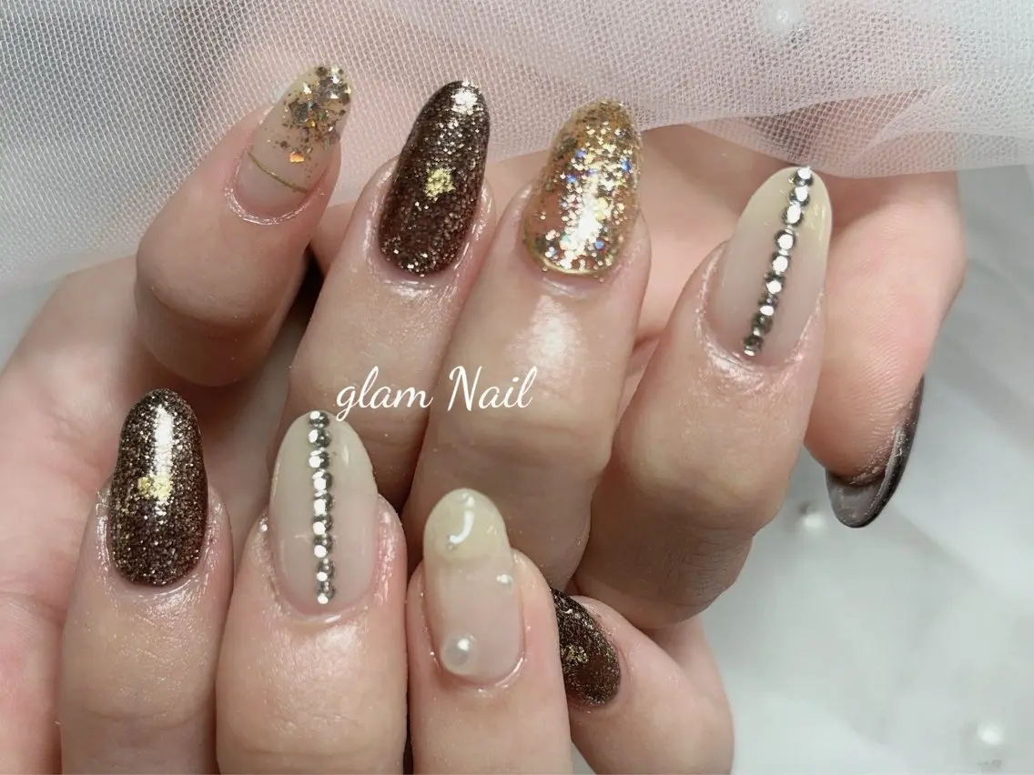 ネイル エツメ💅 長さ出し🎀デザインのネイルデザイン