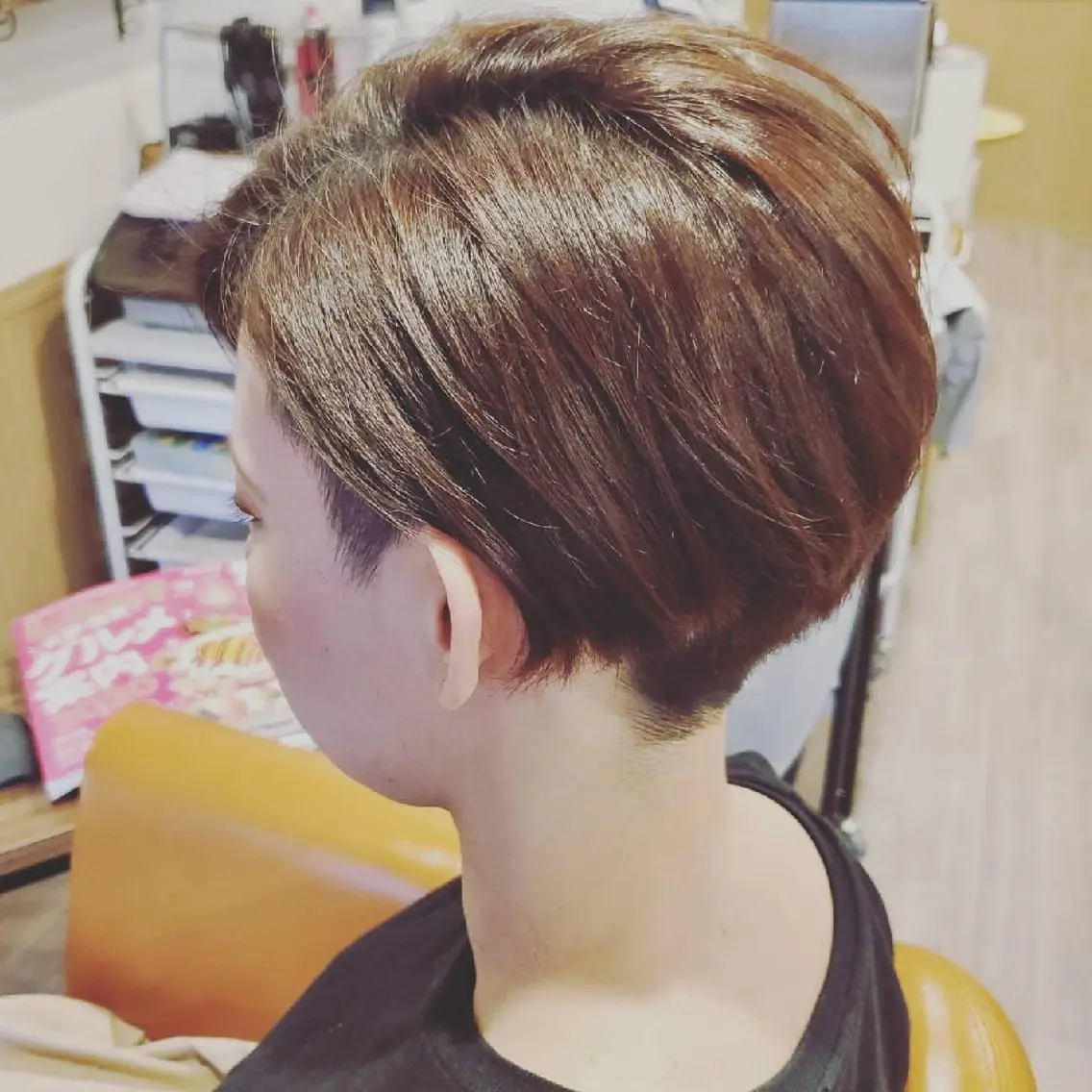 ショート 外国人風カラー 縮毛矯正 トリートメント 酸熱トリートメント カット spa hair ark 富井直美のヘアスタイル
