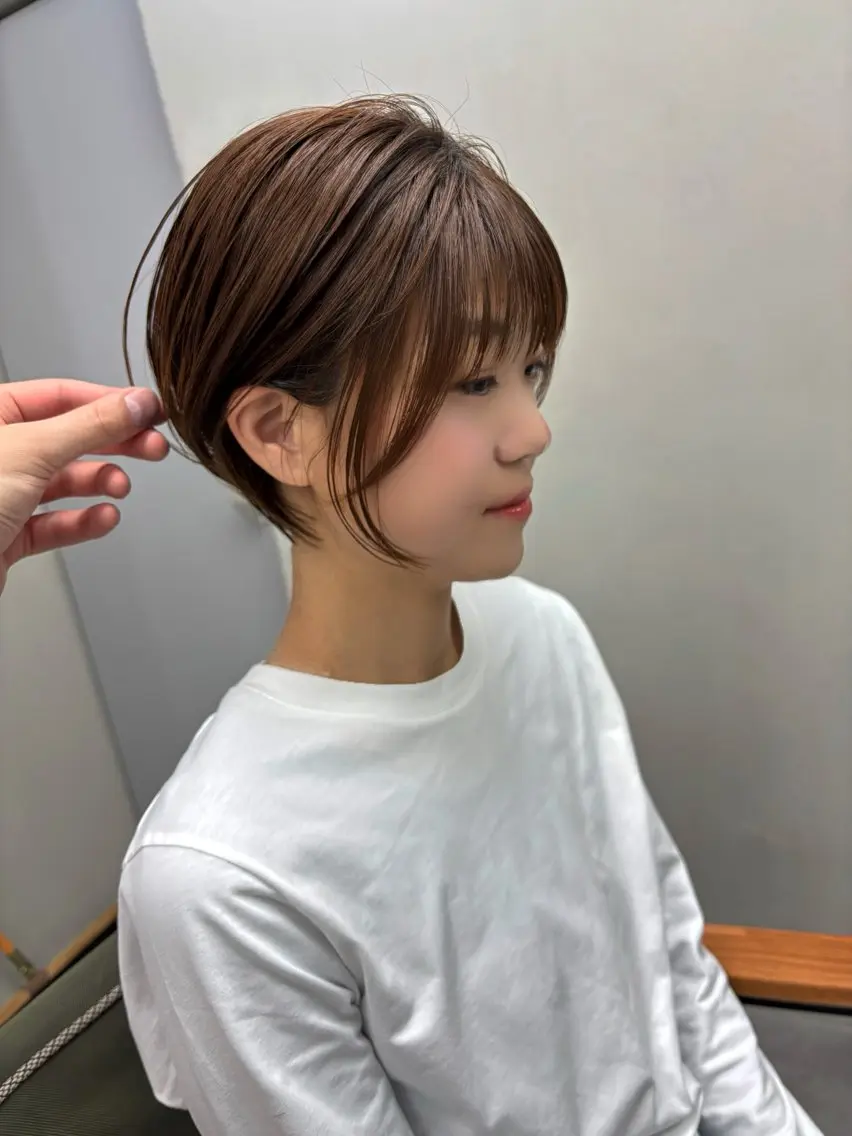 ショート カラー ショートヘア カット ヘアカラー トリートメント nico 麻生 やまざきれいのヘアスタイル