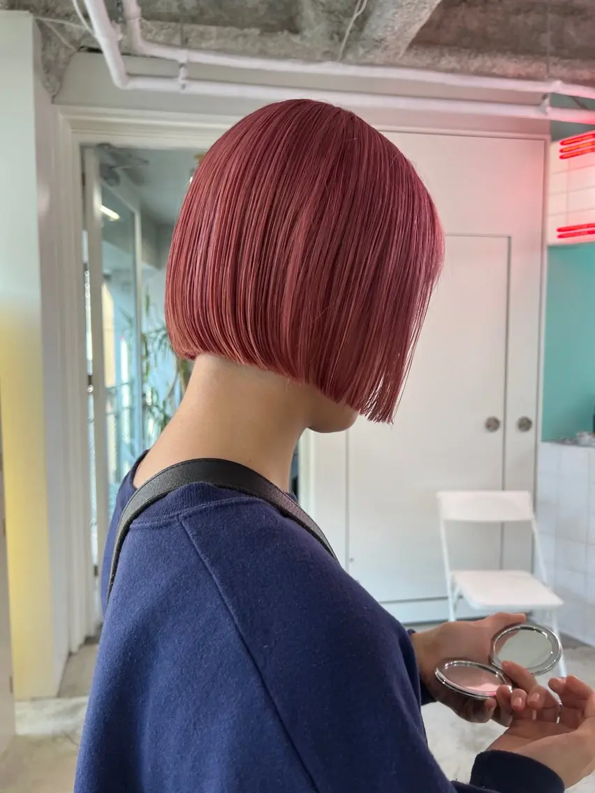ショート カラー カット ヘアカラー トリートメント トレンドボブ /ミリヤのヘアスタイル