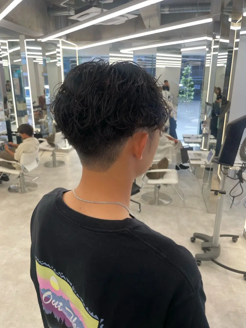 ショート パーマ メンズ メンズパーマ スパイラルパーマ カット パーマ トリートメント 【Sweep】おじま のぞみのヘアスタイル