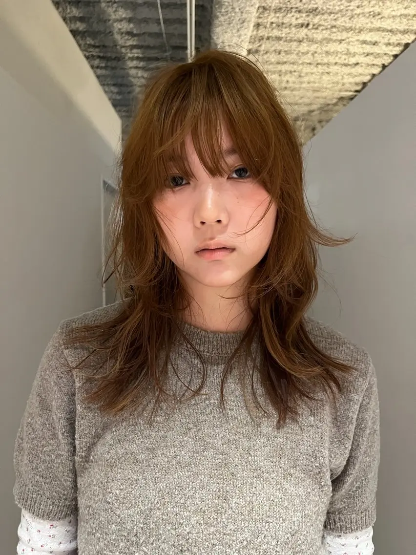 ミディアム 熊谷 由貴のヘアスタイル