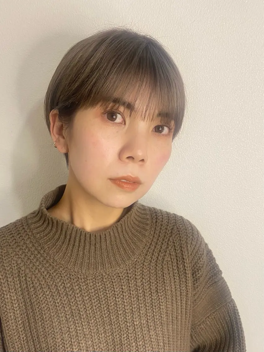 ショート カット ヘアカラー トリートメント 山本 芳喜のヘアスタイル