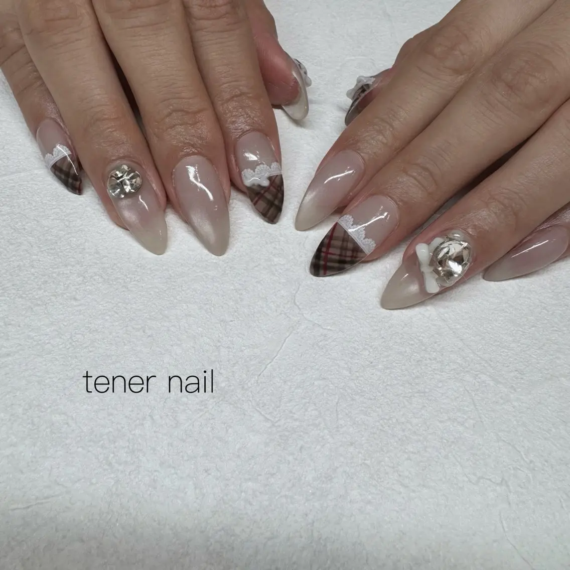 ネイル レース ハンドネイル テネルネイル tener nailのネイルデザイン