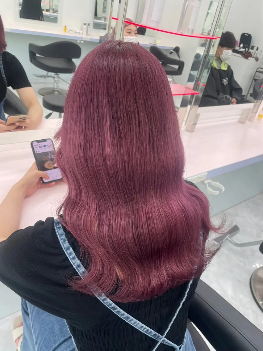 セミロング カラー パーマ ヘアアレンジ メンズ 🤍透明感カラー🤍 似合わせ🤍AINEのヘアスタイル