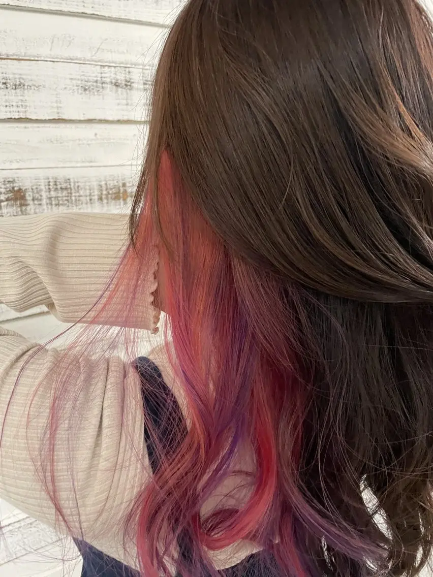 ロング カラー インナーカラー カット特化⭐️ カラーリストyutoのヘアスタイル
