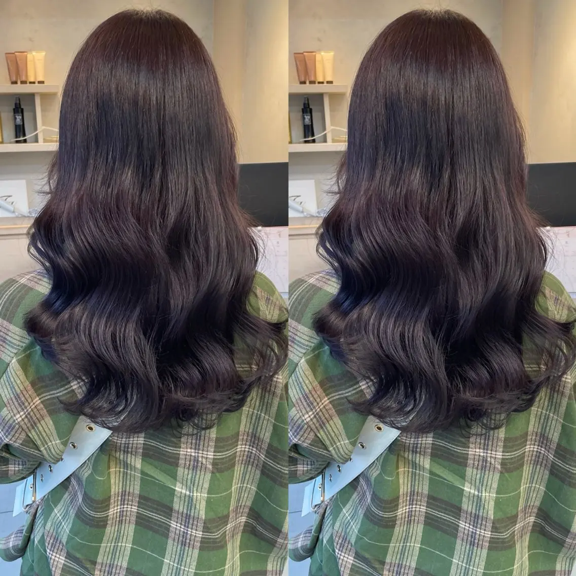 ロング カラー カット ヘアカラー トリートメント ブリーチなしカラー kana🐱のヘアスタイル