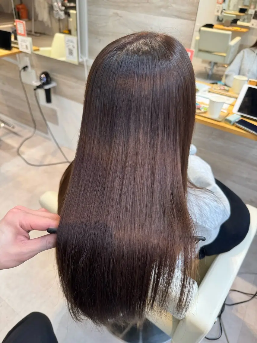ロング カラー ヘアカラー トリートメント 早稲田/ショート/ 髪質改善/艶カラーのヘアスタイル