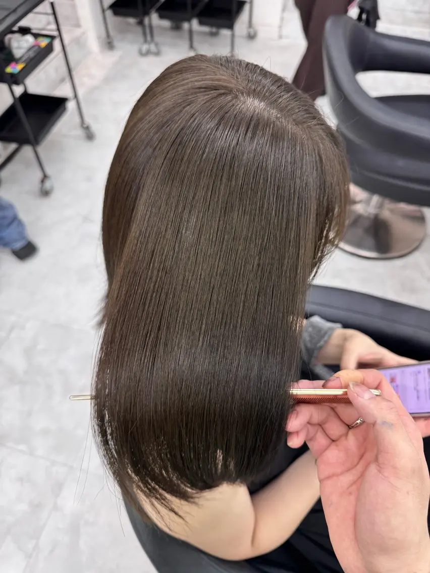 ロング カラー カット ヘアカラー トリートメント 🪽天神/うる艶 /トレンドヘア🪽のヘアスタイル