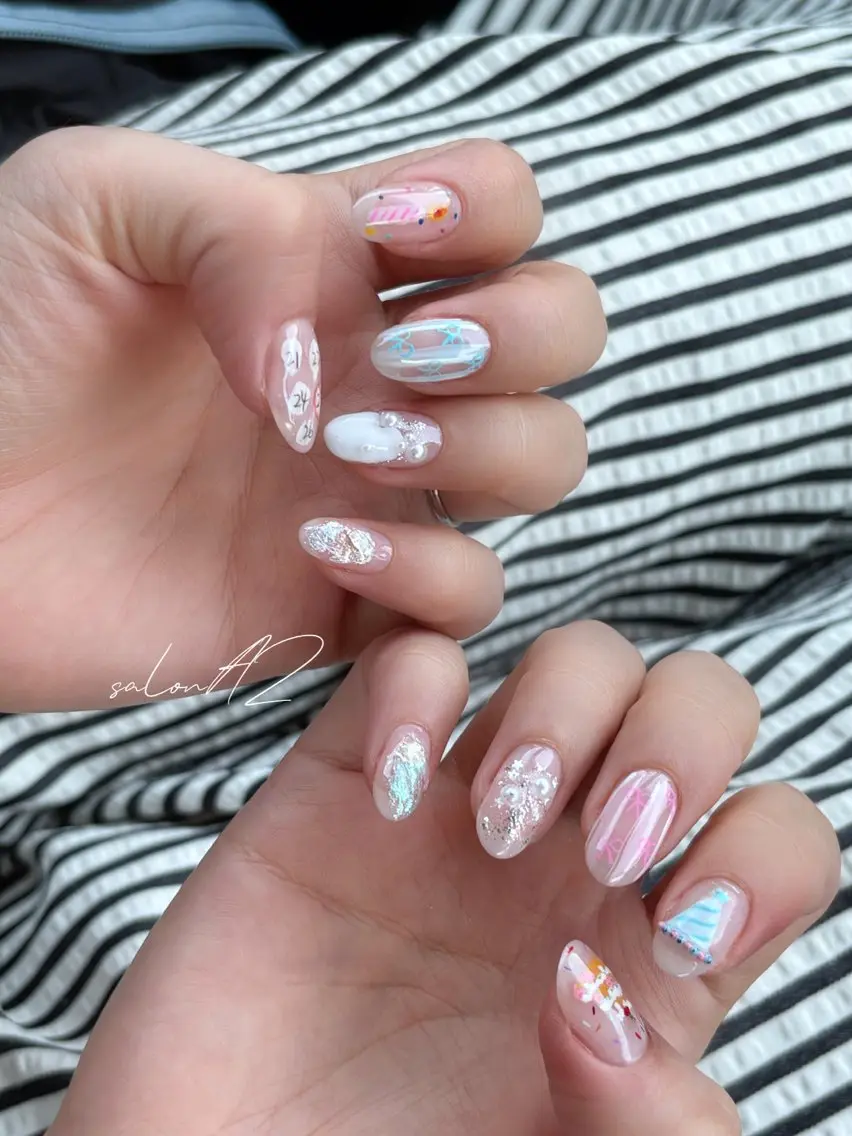 ネイル アートネイル 韓国ネイル 持ち込み ハンドネイル salon AZのネイルデザイン