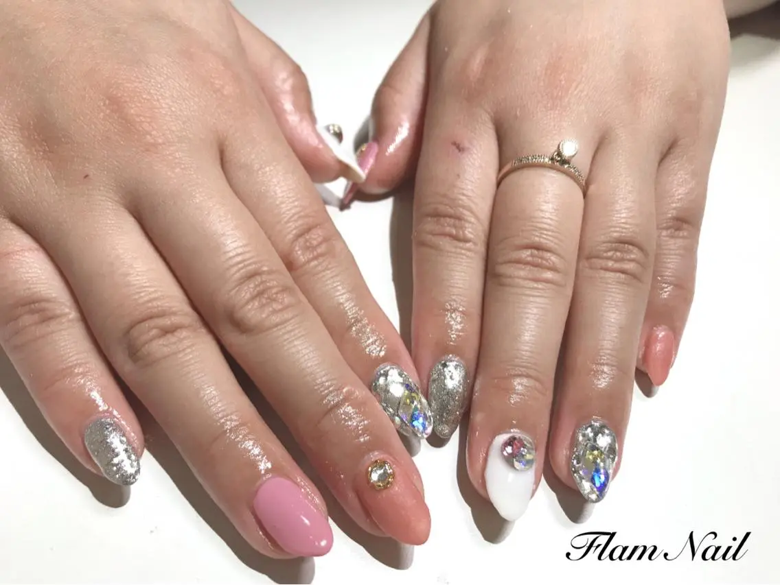ネイル 春ネイル Flam Nailのネイルデザイン