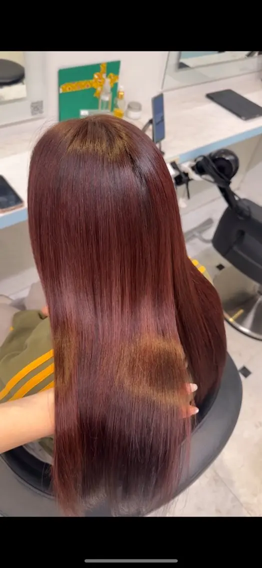 ロング カラー ヘアカラー ♥️暖色カラ ー♥️由夏のヘアスタイル