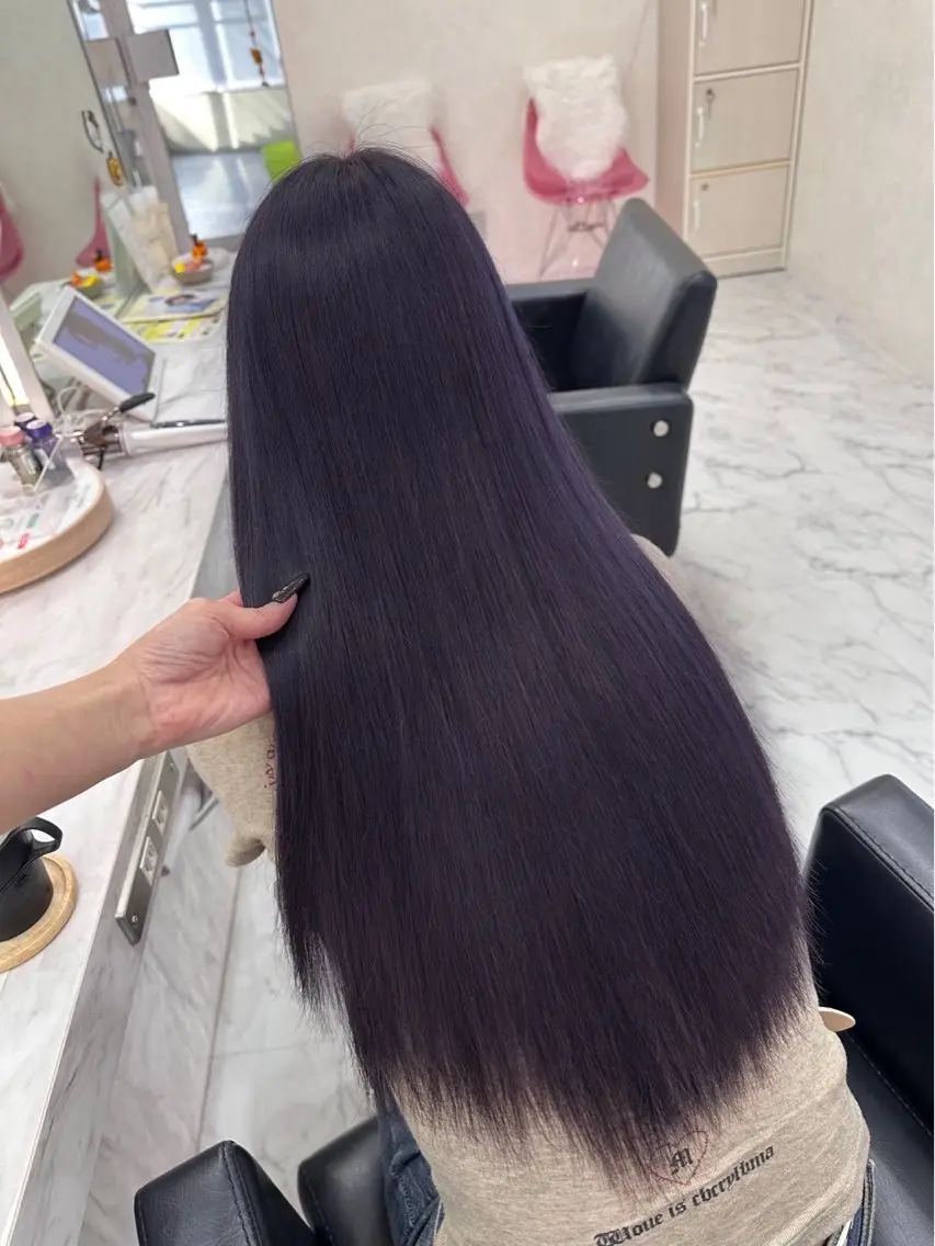 ロング 🎀カット、カラーモ デルKANNA🎀のヘアスタイル
