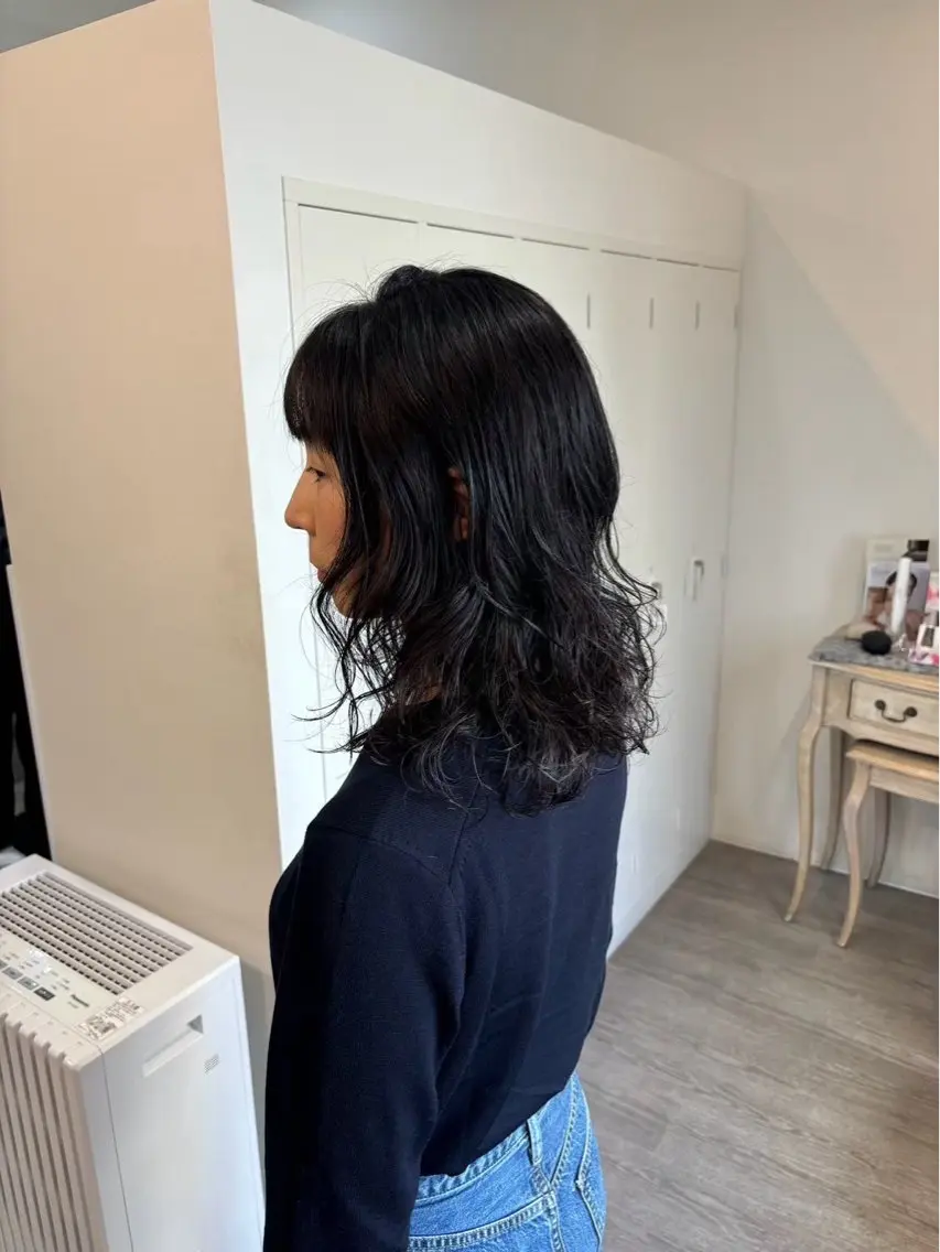 彫刻カット+ダメージレスクリープパーマ+oggiottoヘアエステの写真