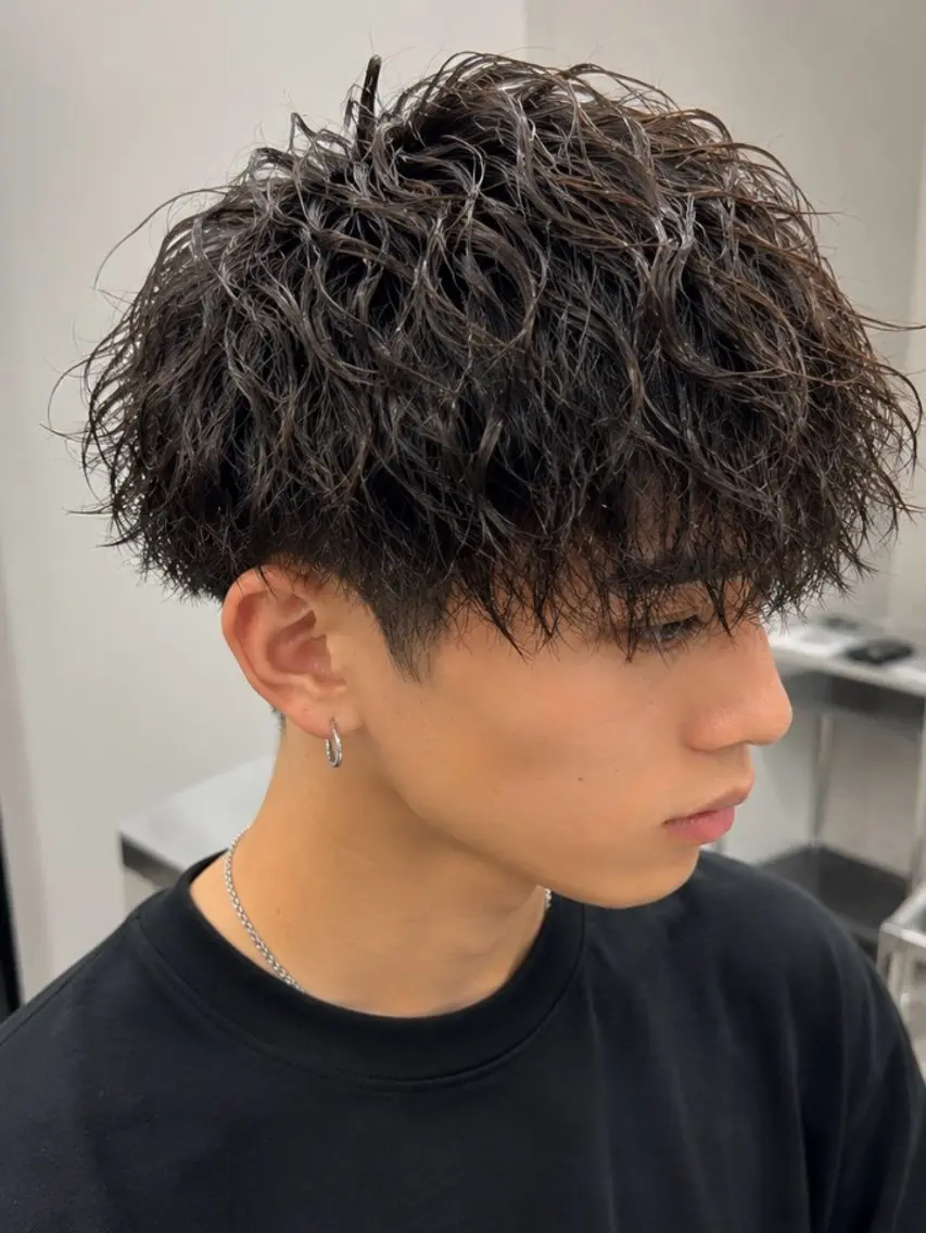 メンズ メンズパーマ カット パーマ 田中 和葉のヘアスタイル